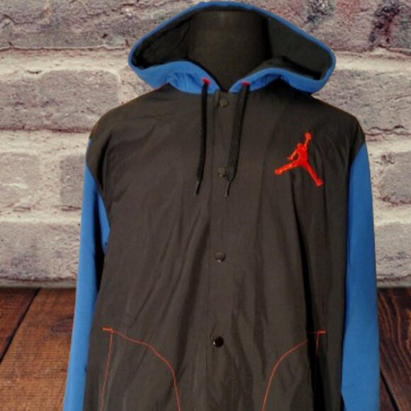 NIKE JUMPMAN HOODED BASKETBALL MEN  BLACK LONG SLEEVE JACKET - SIZE XL - Picture 5 of 6